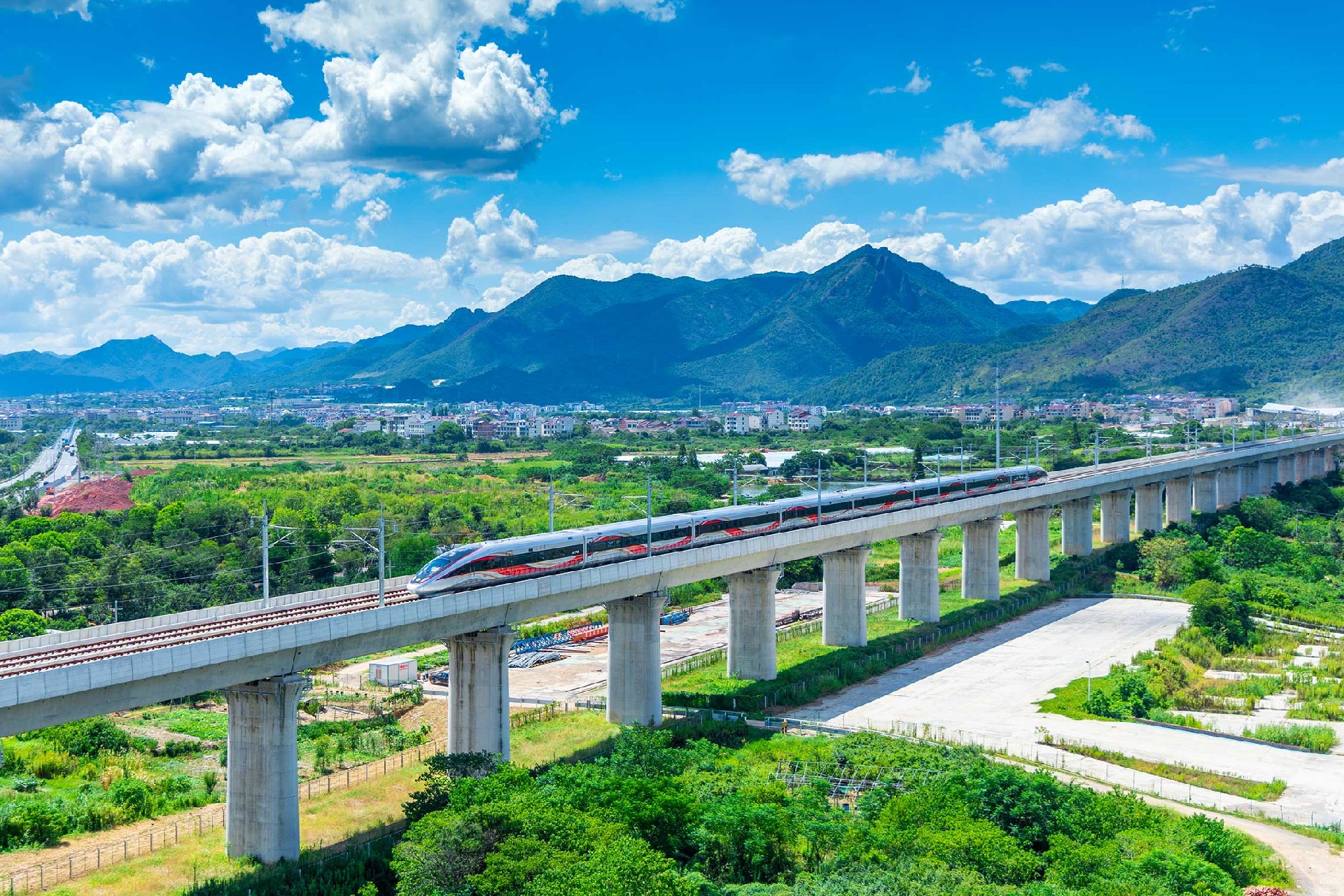 杭溫鐵路跨杭黃鐵路特大橋